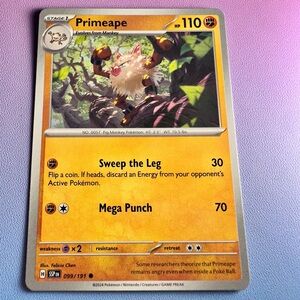 primeape - 099/191 (common) — pokemon: surging sparks